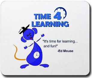 time 4 learning .com logo with ed mouse